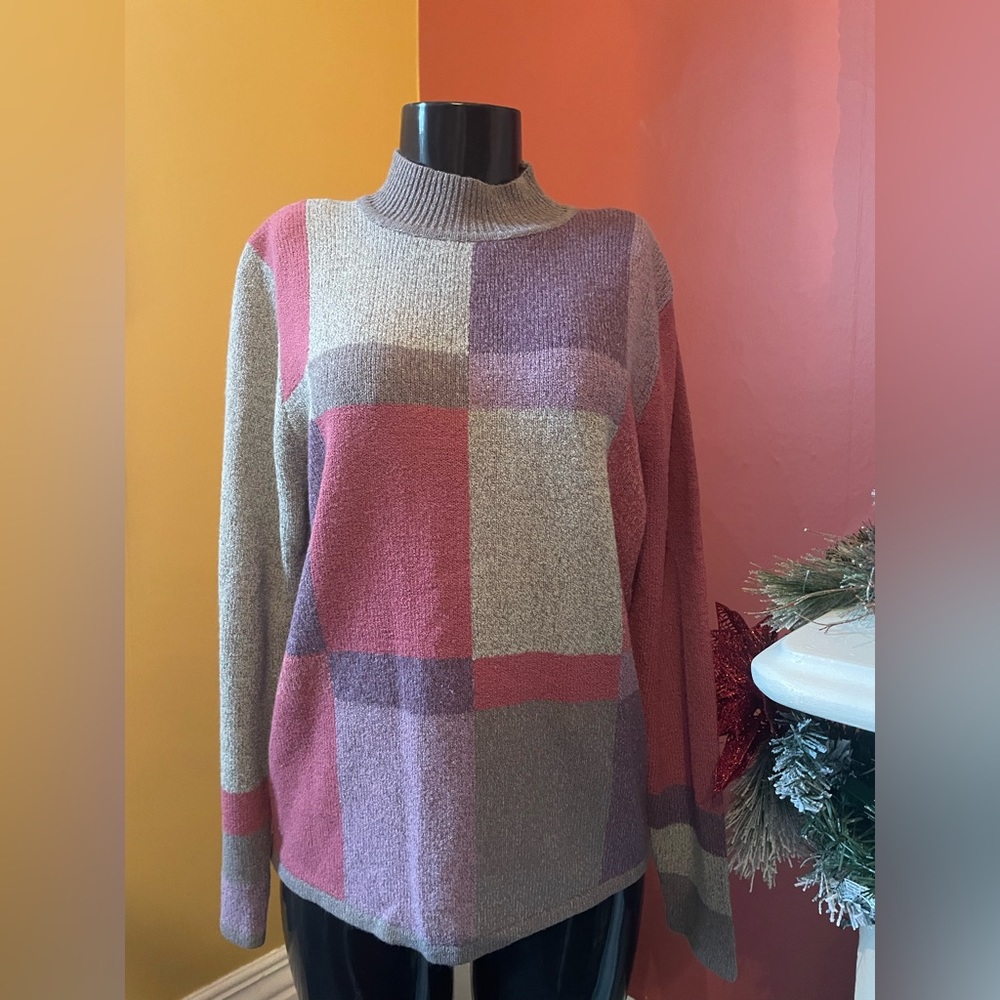 Women’s Vintage Colour Block Sweater ( small )